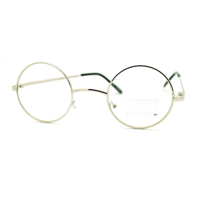 Round Circle Clear Lens Eyeglasses 